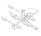 Vitamaster STATION 1 MODEL7000 leg lift assembly diagram