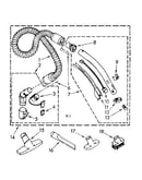 Hose and attachment parts
