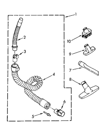 Hose and attachment parts