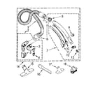 Kenmore 1162543084 hose and attachment parts diagram