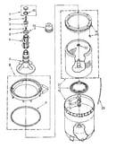 Agitator, basket and tub parts