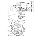 Kenmore 11081675600 machine base parts diagram