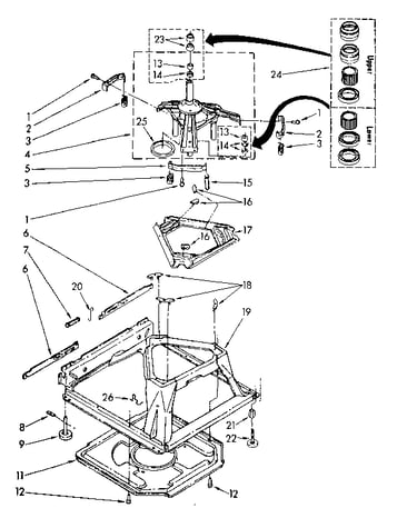 Machine base parts