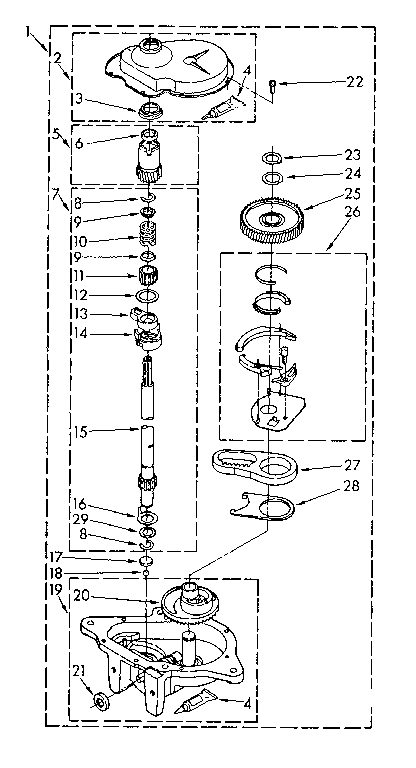 Gearcase parts