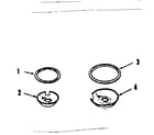 Kenmore 9116348413 optional porcelain pan and chrome ring diagram