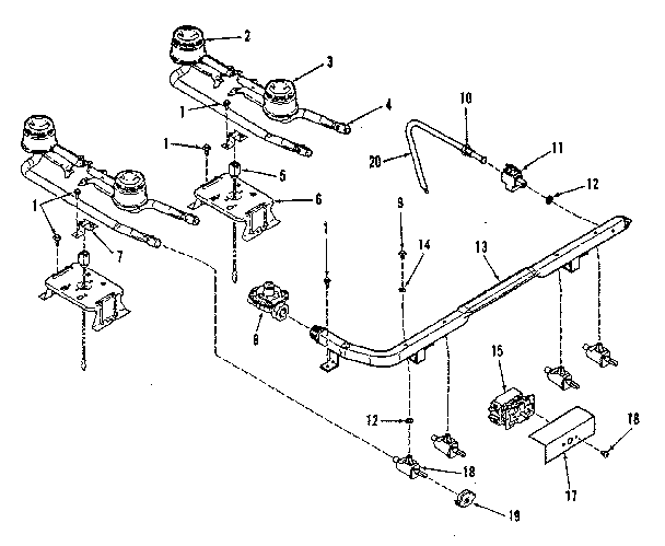 TOP BURNER SECTION