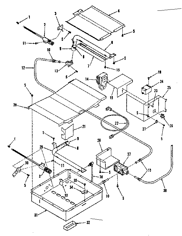 BROILER & OVEN BURNER SECTION