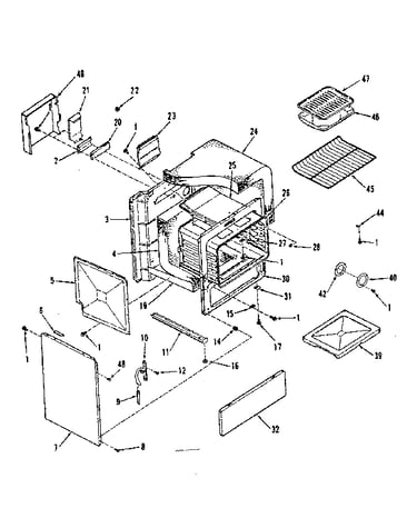 Oven body section