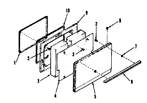 OVEN DOOR SECTION