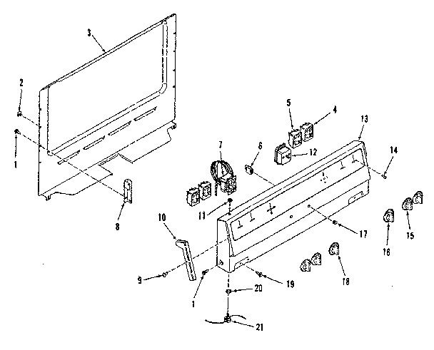 Backguard section