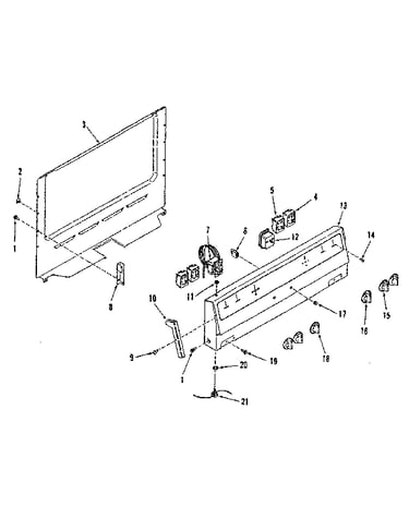 Backguard section