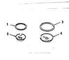 Kenmore 9119318611 porcelain pan and chrome ring kit diagram