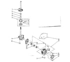 Kenmore 11081661100 brake, clutch, gearcase, motor and pump parts diagram