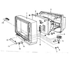 LXI 56242471550 cabinet exploded view and repair parts list diagram