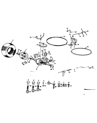 Transmission and rear wheel