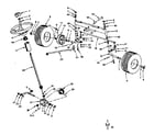 Craftsman 917252681 steering, front axle and wheels diagram