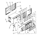 Kenmore 2538751291 cabinet and front panel parts diagram