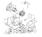 Kenmore 2538751291 electrical system and air handling parts diagram