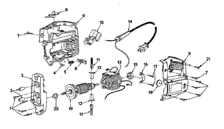 Field and armature assembly