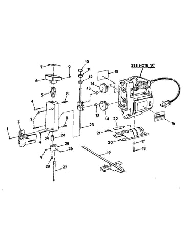 Gear and blade assembly