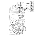 Kenmore 11081662800 machine base parts diagram