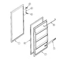 Kenmore 2538363281 door parts diagram