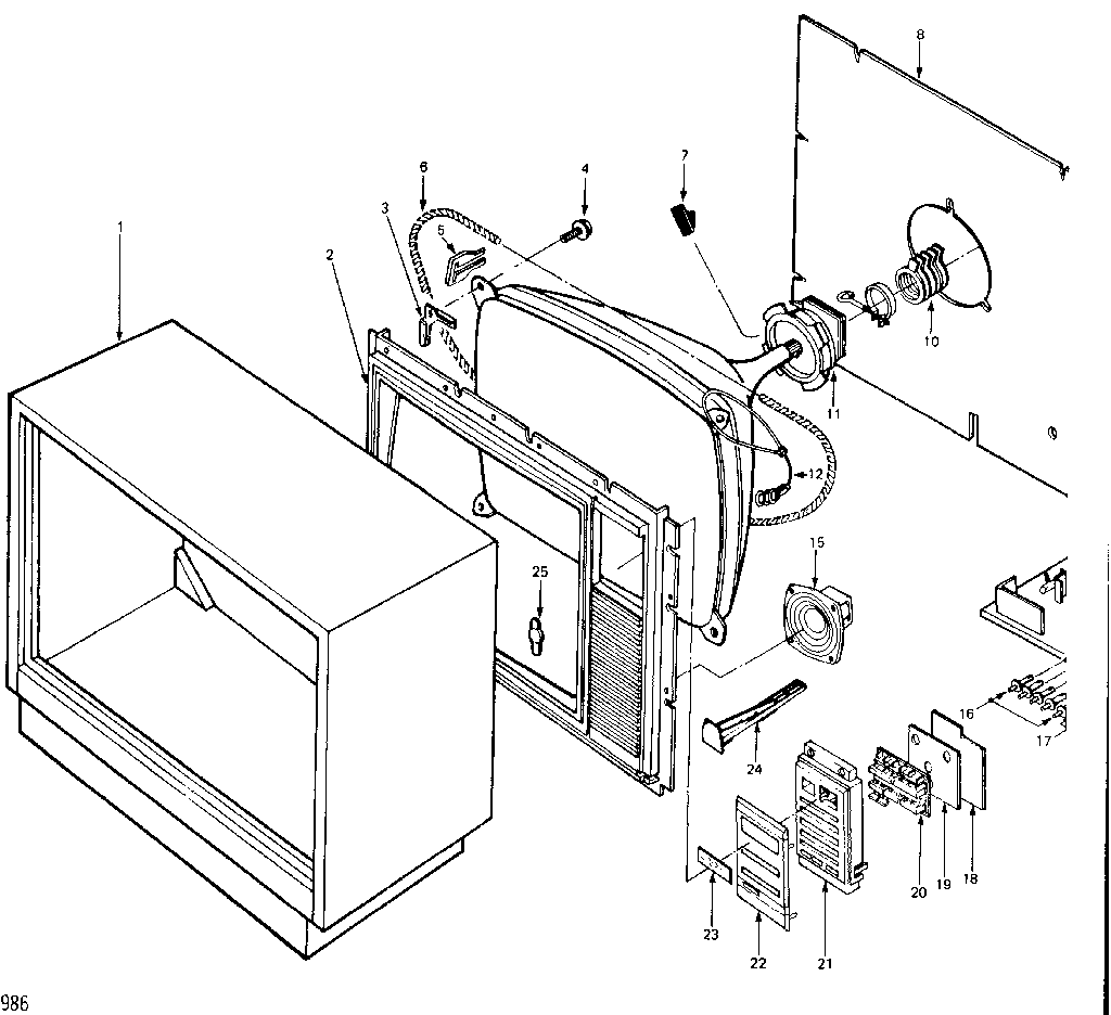 CABINET PARTS LIST