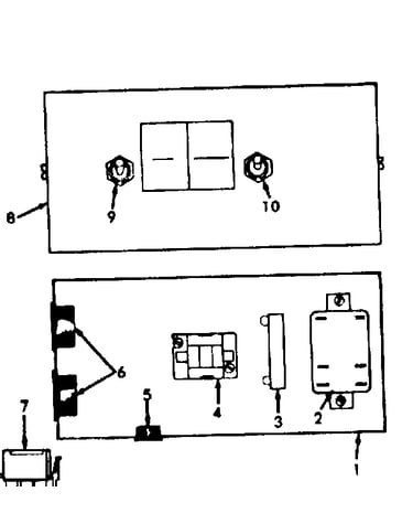 Repair parts - control box