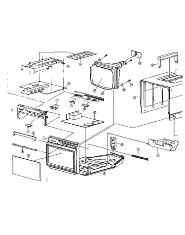 Cabinet exploded view