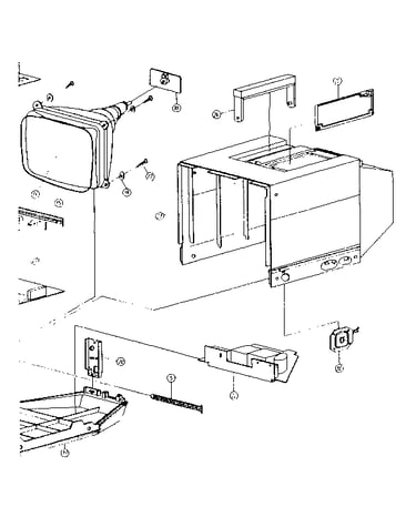Cabinet exploded view