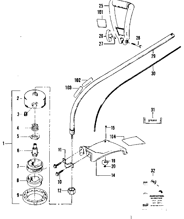 Cutting head assembly