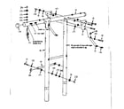Sears 70172039-0 leg and top bar assembly diagram