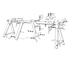 Sears 70172041-0 frame assembly no. 118 open parts bag diagram