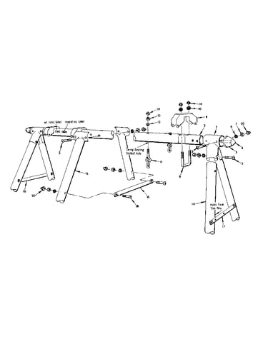 Frame assembly no. 118 open parts bag
