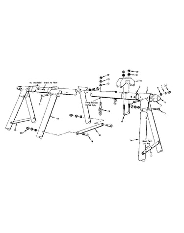 Frame assembly no. 118 open parts bag no. 4944050