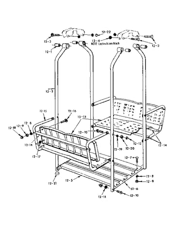 Lawn swing assembly