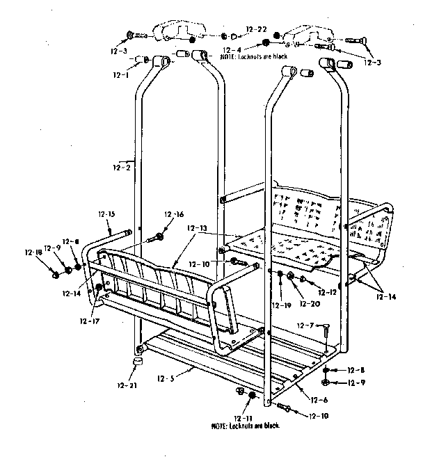 LAWN SWING ASSEMBLY