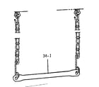 Sears 70172007-0 trapeze bar assembly diagram