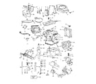 Briggs & Stratton 402707-0168-01 cylinder, crankshaft and engine base group diagram