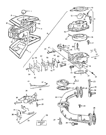 Air cleaner and carburetor