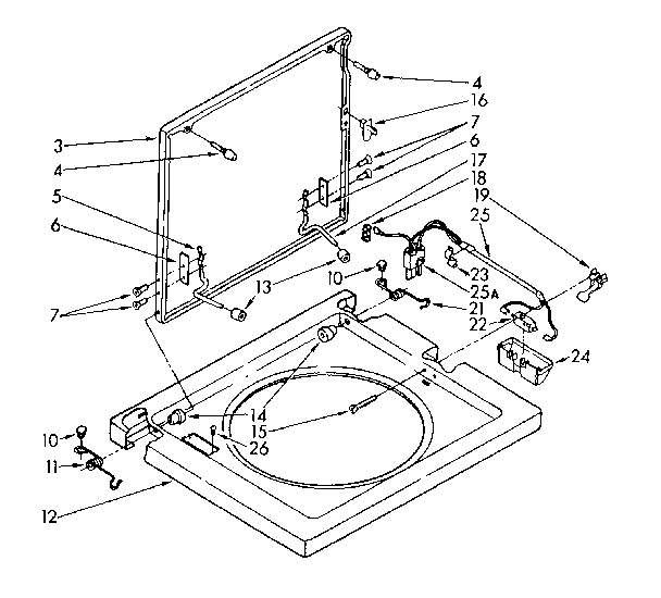 WASHER TOP AND LID PARTS