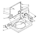 Kenmore 11084670700 washer top and lid parts diagram