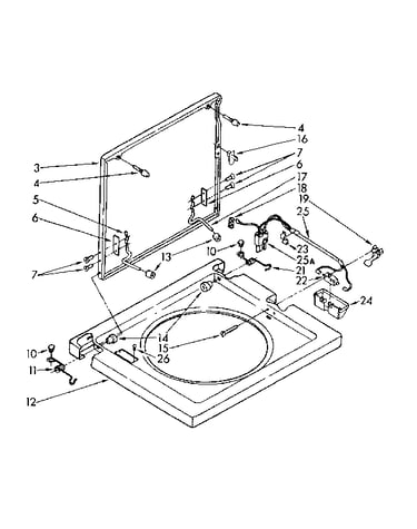 Washer top and lid parts