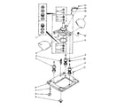 Kenmore 11084670100 machine base parts diagram