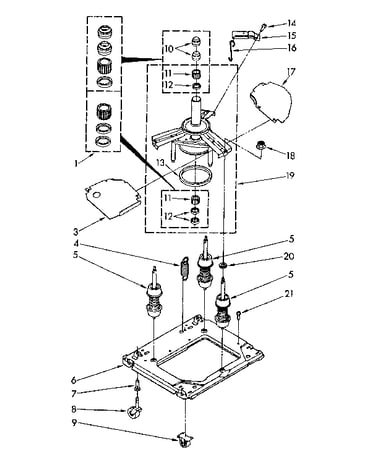 Machine base parts