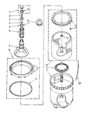 Agitator, basket and tub parts