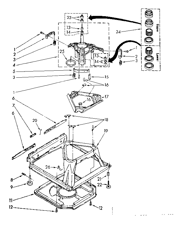 Machine base parts