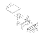 Kenmore 11088670800 top and console parts diagram