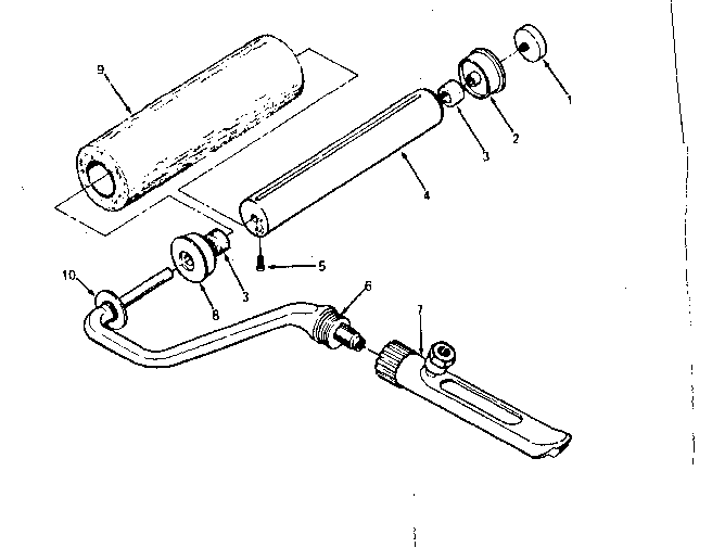 Craftsman airless roller assembly