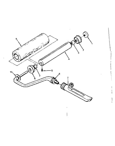 Craftsman airless roller assembly